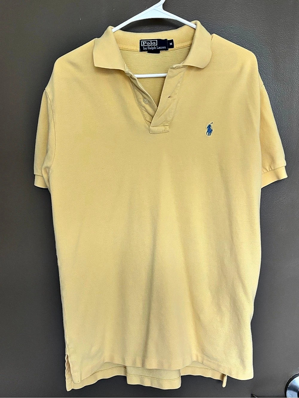Polo by Ralph Lauren Men's Polo Shirt Yellow Size Medium